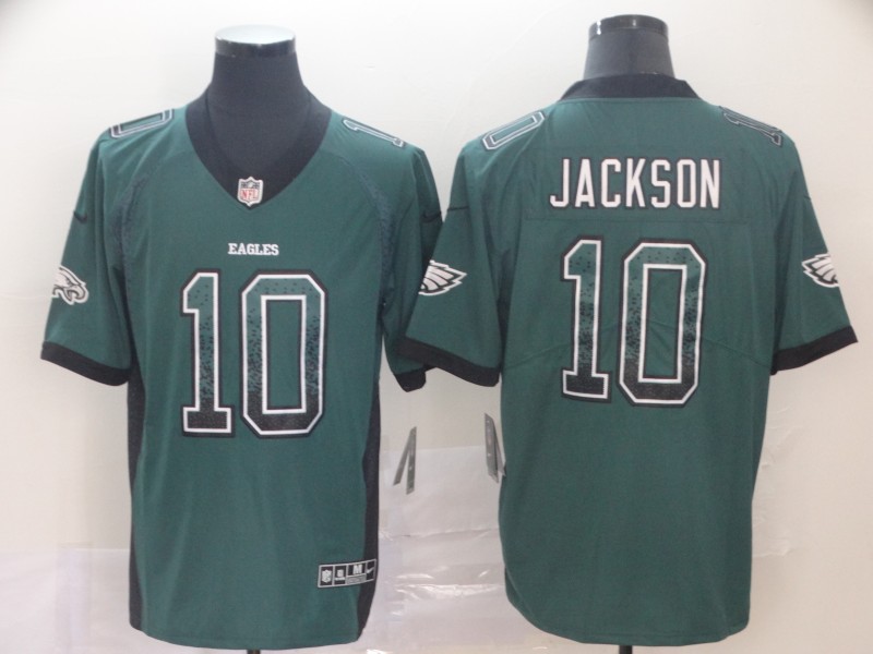 Men's Philadelphia Eagles Desean Jackson #10 Midnight Green Jersey